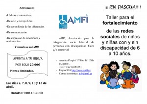 Taller para el fortalecimiento de las redes sociales de niños y niñas