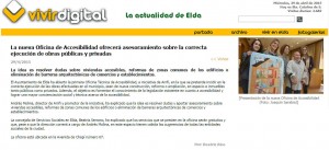 vivirdigital.com 29 de abril de 2015 La nueva Oficina de Accesibilidad ofrecerá asesoramiento sobre la correcta ejecución de obras públicas y privadas