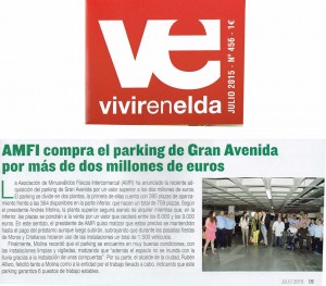 Vivir en Elda julio de 2015 AMFI compra el aparcamiento de Gran Avenida por más de dos millones de euros
