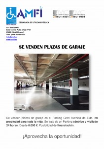 Venta de plazas de garaje en Parking Gran Avenida