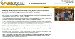 vivirdigital.com 15 de septiembre de 2015 La falla El Huerto plantará un monumento con la discapacidad como temática principal en una iniciativa pionera en la Comunidad Valenciana