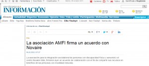 diarioinformacion.com 6 de octubre de 2015 La asociación AMFI firma un acuerdo con Novaire