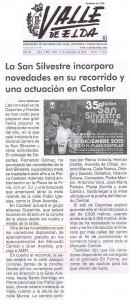 Valle de Elda 11 de diciembre de 2015 La San Silvestre incorpora novedades en su recorrido y una actuación en Castelar