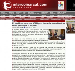 intercomarcal.com 25 de febrero de 2016 El alcalde se reúne con AMFi para buscar la ubicación de un nuevo parking en el hospital