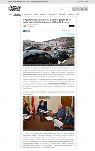 valledeelda.com 26 de febrero de 2016 El Ayuntamiento planea ceder a AMFI la gestión de un nuevo aparcamiento de pago en el Hospital General
