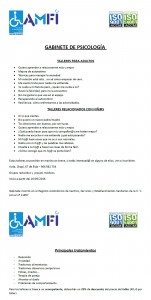 AMFI psicología, nuevos talleres.