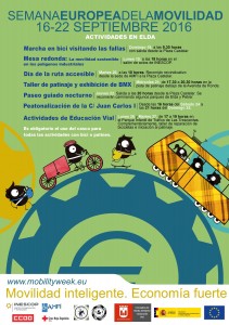 Semana Europea de la Movilidad, del 16 al 22 de septiembre 2016