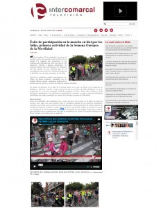 Éxito de participación en la marcha en bici por las fallas, primera actividad de la Semana Europea de la Movilidad