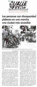 Valle de Elda 23 de septiembre de 2016 Las personas con discapacidad pidieron en una marcha una ciudad más accesible
