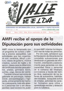 AMFI recibe el apoyo de la Diputación para sus actividades