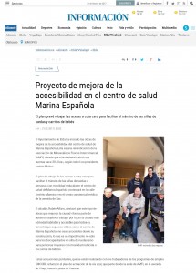 Proyecto de mejora de la accesibilidad en el centro de salud Marina Española