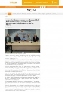 La asociación de personas con discapacidad AMFI se hace con la concesión de mantenimiento de la estación AVE en Villena