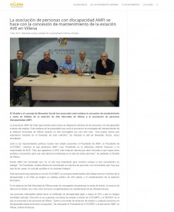 La asociación de personas con discapacidad AMFI se hace con la concesión de mantenimiento de la estación AVE en Villena