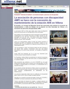 De estación "referente de inutilidad" a ser fuente de empleo a personas con discapacidad. La asociación de personas con discapacidad AMFI se hace con la concesión de mantenimiento de la estación AVE en Villena