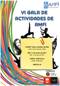 VI Gala de Actividades AMFI El 11 de junio a las 19:00 h. en el Teatro Castelar Os esperamos!!!