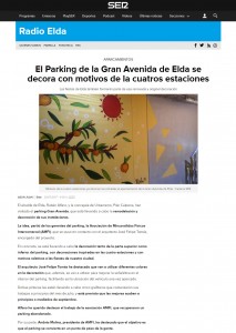 El Parking de la Gran Avenida de Elda se decora con motivos de la cuatros estaciones Las fiestas de Elda también formarán parte de esa renovada y original decoración