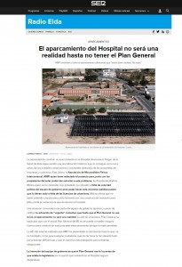 El aparcamiento del Hospital no será una realidad hasta no tener el Plan General AMFI arremete contra el ayuntamiento afirmando que “están para cambiar las leyes”