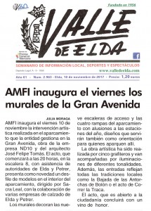 AMFI inaugura el viernes los murales de la Gran Avenida