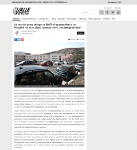 La moción para otorgar a AMFI el aparcamiento del Hospital no va a pleno "porque sería una irregularidad" Escrito por Marta Ortega