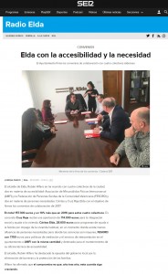 Elda con la accesibilidad y la necesidad