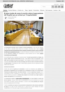 El pleno tumba de nuevo la moción sobre el aparcamiento del Hospital que ya rechazó por "irregularidades" Escrito por Marta Ortega