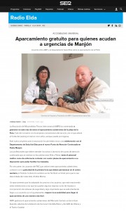 Aparcamiento gratuito para quienes acudan a urgencias de Manjón