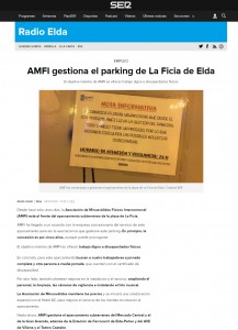AMFI gestiona el parking de La Ficia de Elda