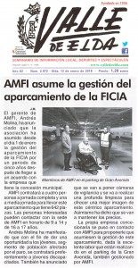AMFI asume la gestión del aparcamiento de la FICIA