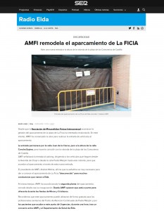 AMFI remodela el aparcamiento de La FICIA Abre una nueva entrada a la altura de la rotonda de la plaza de los Comuneros de Castilla